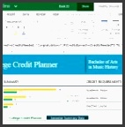 college credit planner for excel online