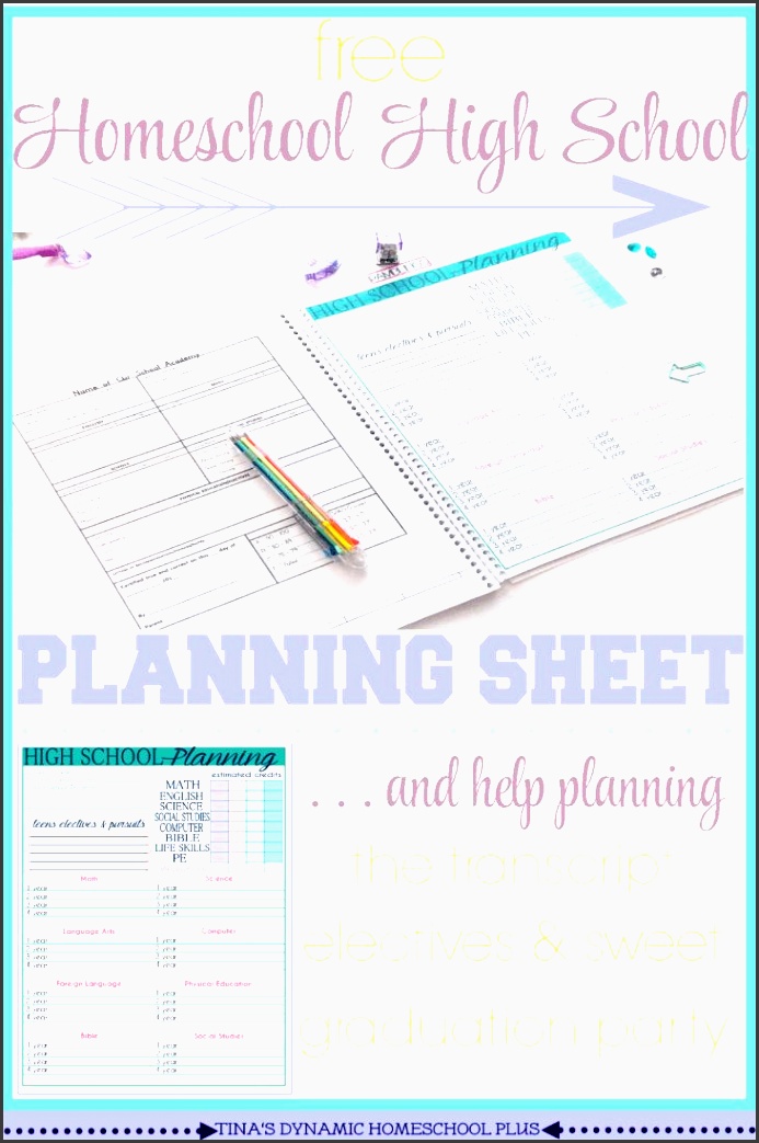 free homeschool high school planning form homeschooling high school can be a scary time