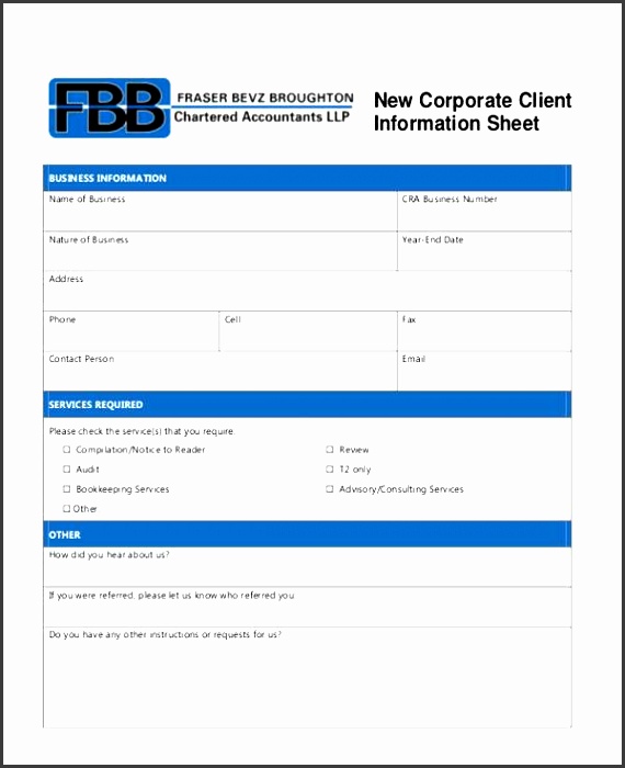client information sheet client information sheet template new client information sheet blank client