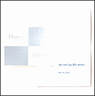 happy holidays silver foil and white rectangles foil card pattern sample design template diy cyo