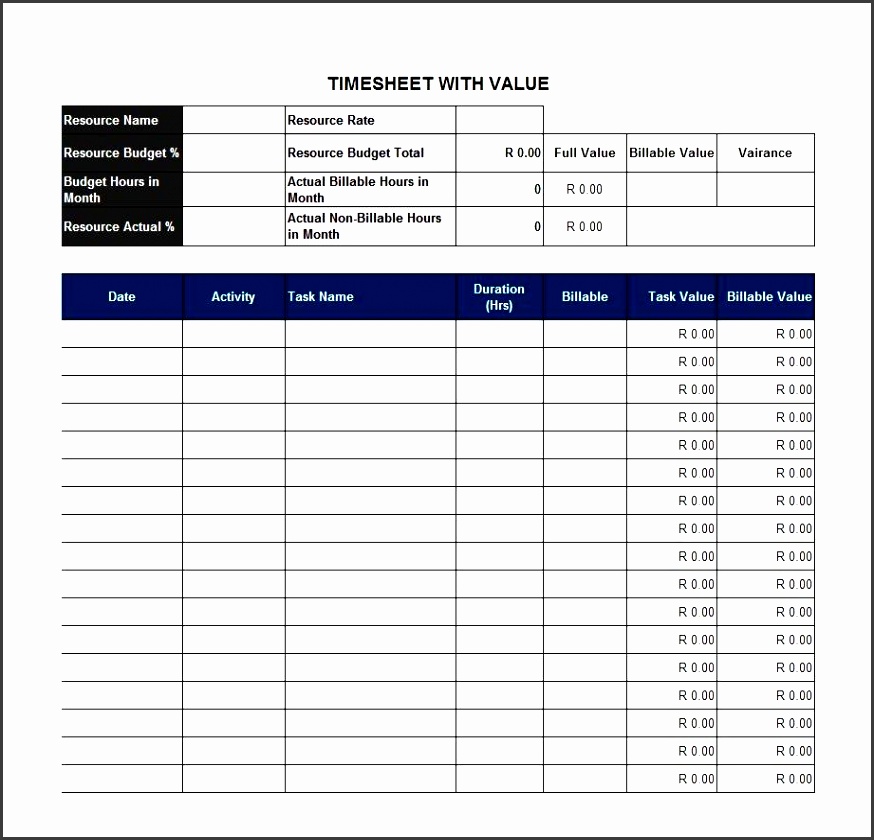 printable time sheet template 08