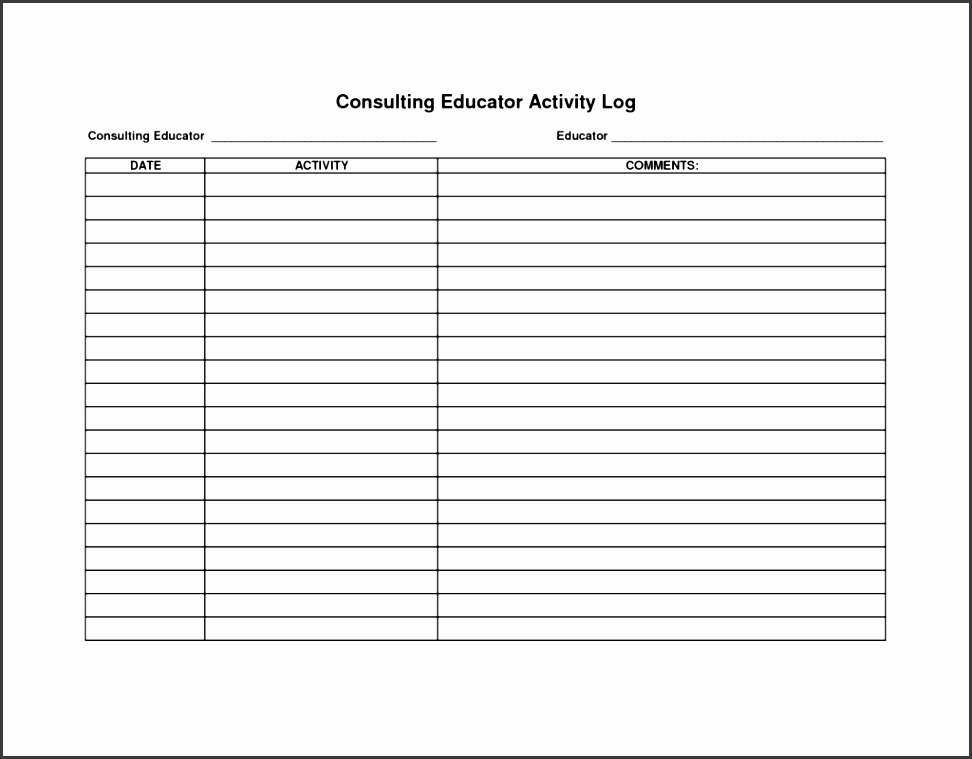 sales rep call report template and police daily activity log template
