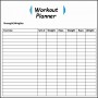4+ Daily Exercise Planner Template