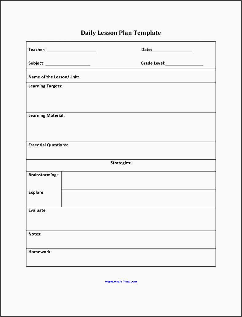 lesson plan template six step example format example lesson plan template lesson plan large