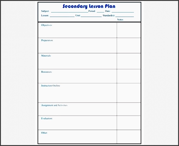 daily lesson plan template with subject grid