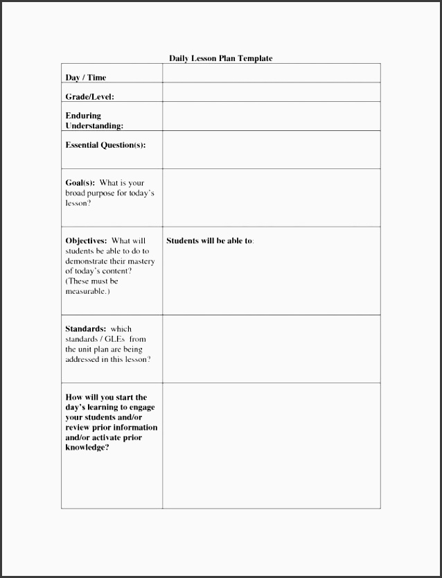 printable lesson plan template calendar letter format for preschool printable lesson plan format lesson plan medium