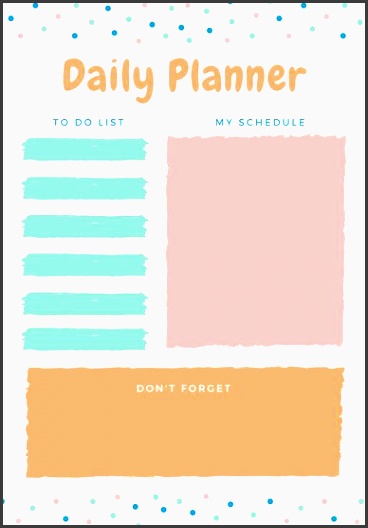 pastel daily planner