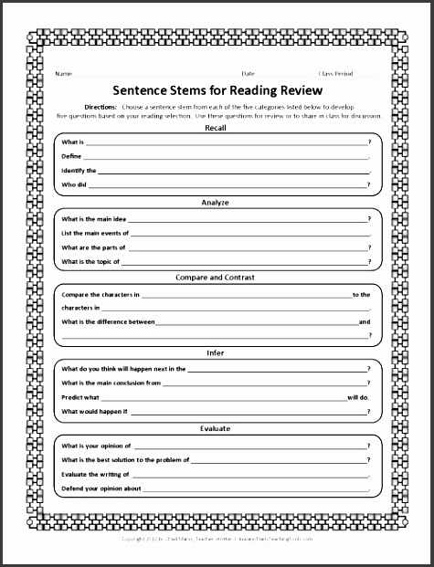 500sentencestemsreview