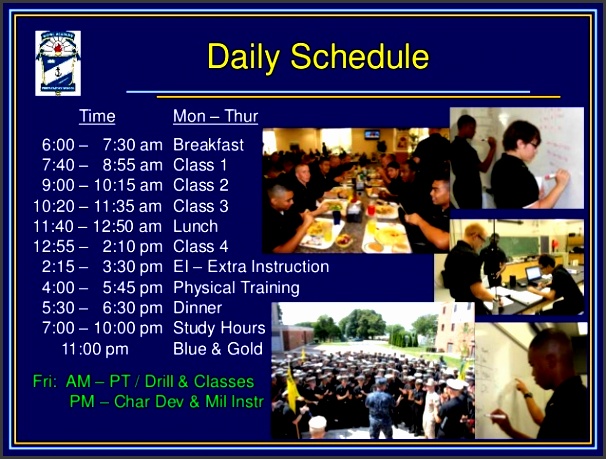 daily schedule
