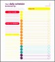 6+ Daily Schedule Sample