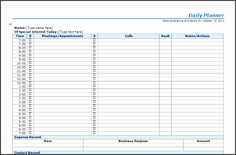 daily schedule template microsoft excel daily planner word template have several pictures linked each other bring the latest photos of daily planner word