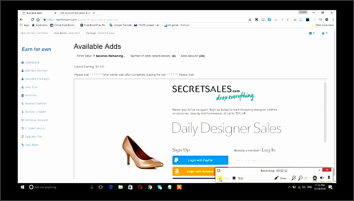 how to work on earnforown and how to transfer dollers plete guide urdu hindi