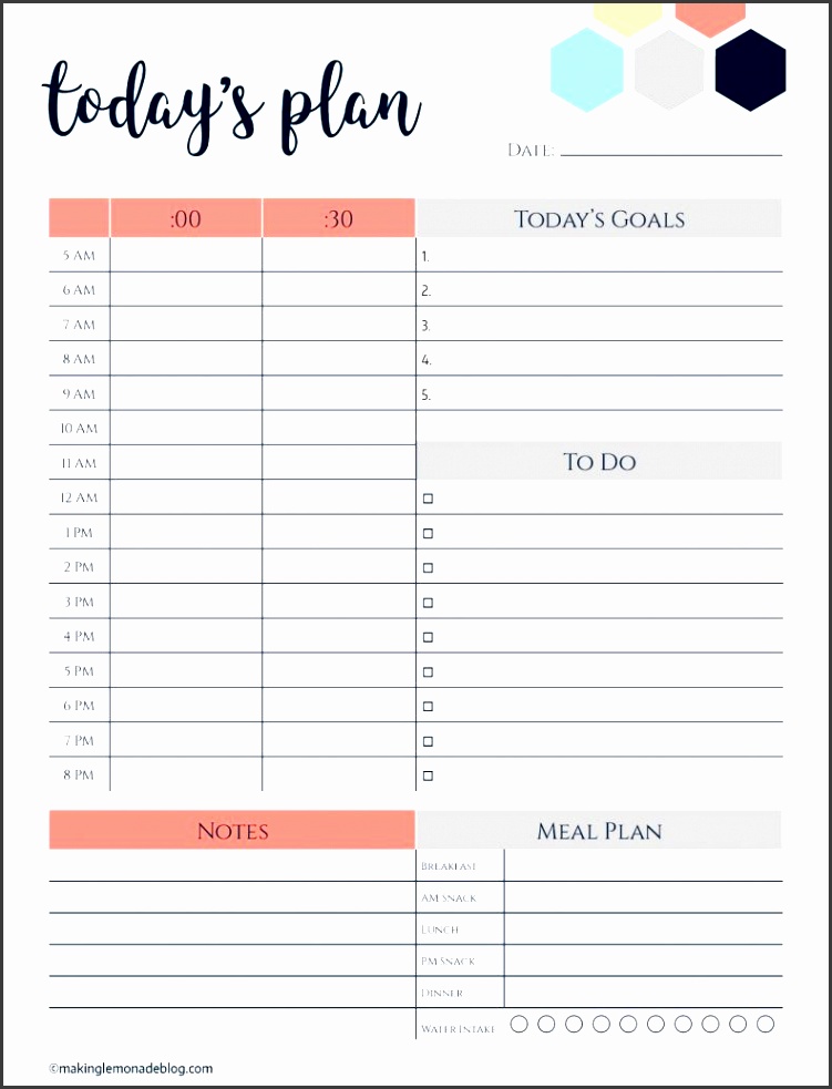 find appropriate print friendly daily planner examples and formats free of cost through this way you will be able to make daily work schedule quickly