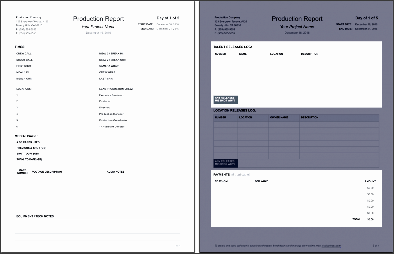 the daily production report explained with free template bQtiv daily production report template tear sheet studiobinder