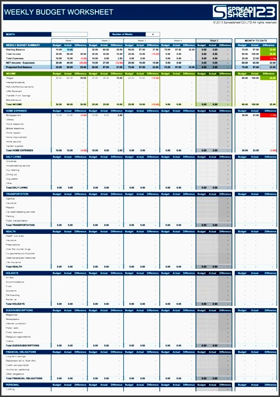 this weekly bud spreadsheet will help to keep track of your weekly in e and expenses Â bud spreadsheet templatefamily bud templatemonthly