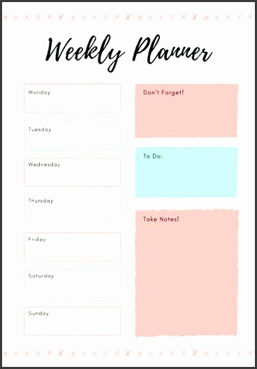 weekly planner