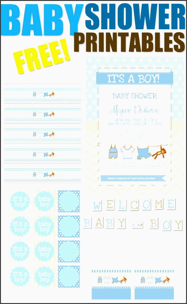 baby shower free printables