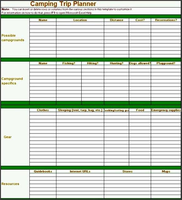 here is link for this sample vacation trip schedule template
