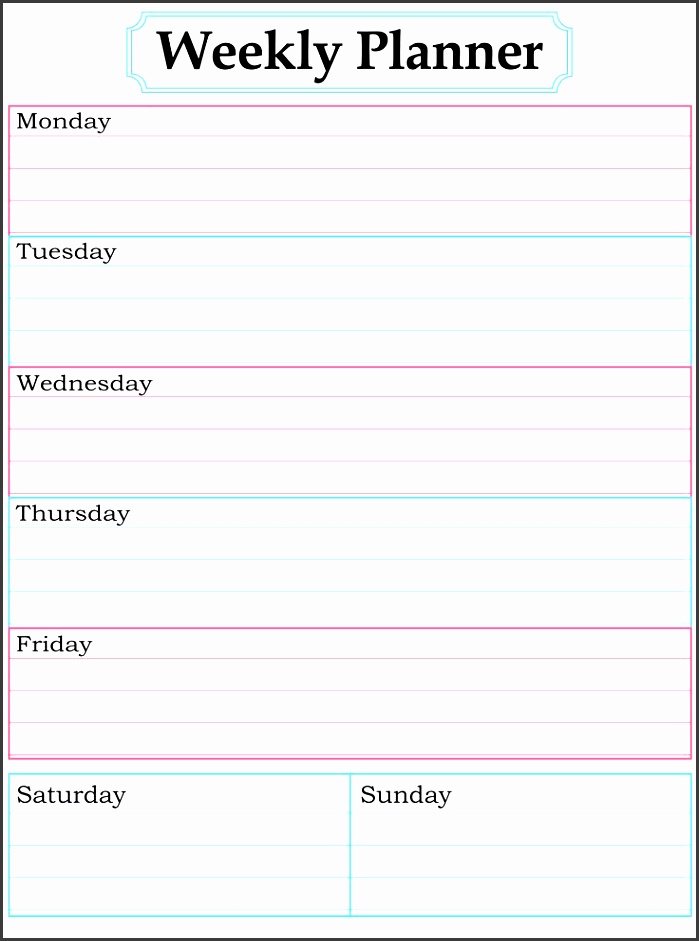 best 25 weekly calendar template ideas on pinterest weekly