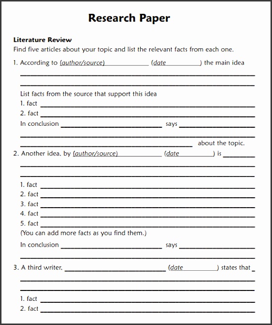 research paper outline sample