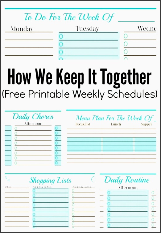 free weekly planner templates some awesome ideas here for staying organized and making a schedule