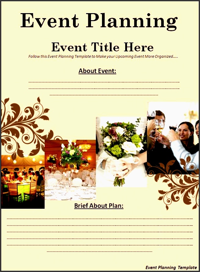 event planning template