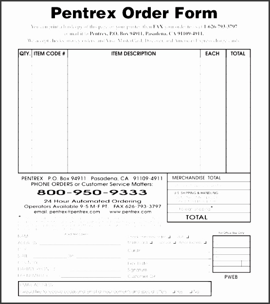 others template order form template blank order form template