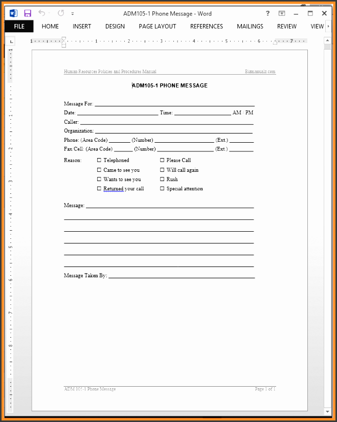 phone message template phone message phone message template