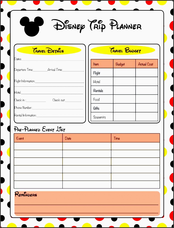ready for your disney vacation free printable disney vacation planner