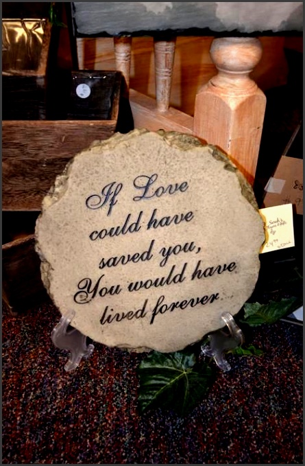 if love could have saved you stepping stones funerals funeral stones ts