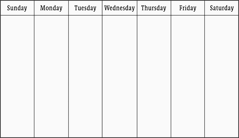 one week planner template tutornowinfo one week planner template