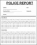 7 Editable Police Report