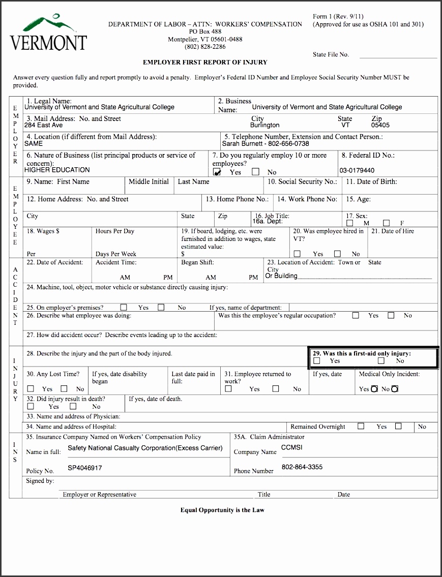 form for employees
