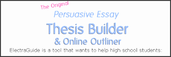 thesis builder and online outline builder