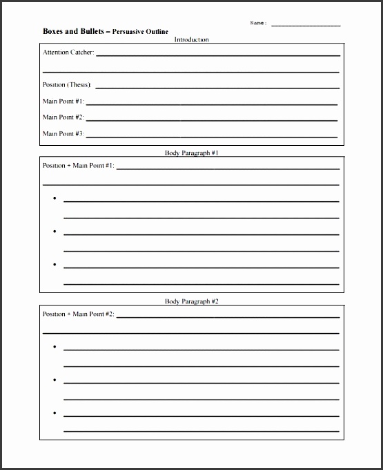 sample persuasive essay outline template pdf