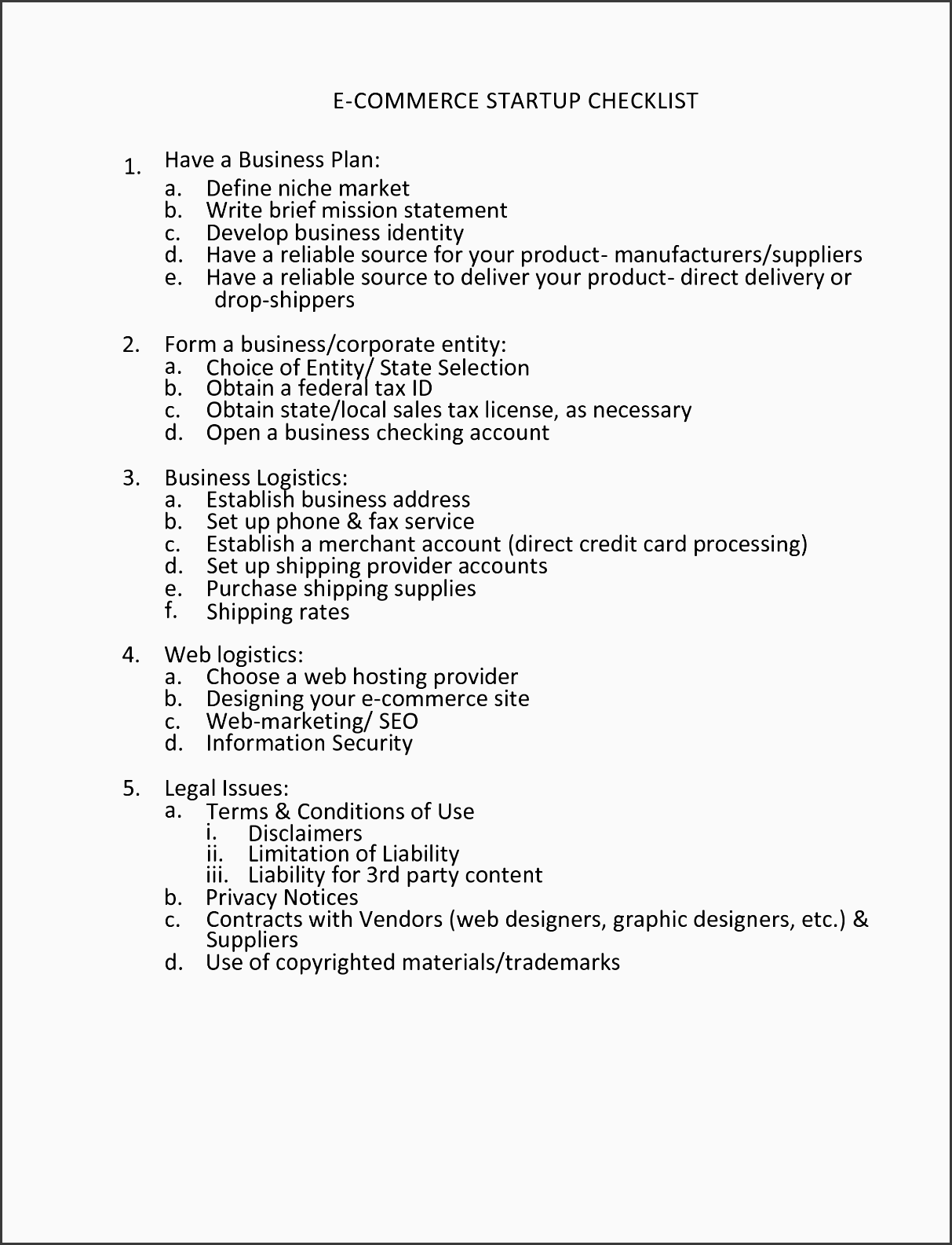 simple business plan template