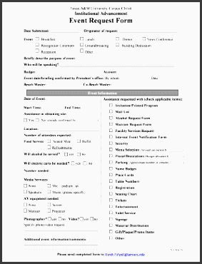 event request form texas am university