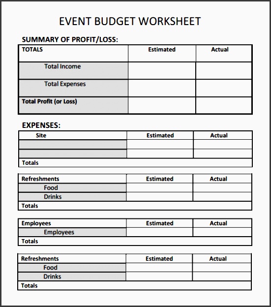 sample event bud template 6 free documents in word pdf