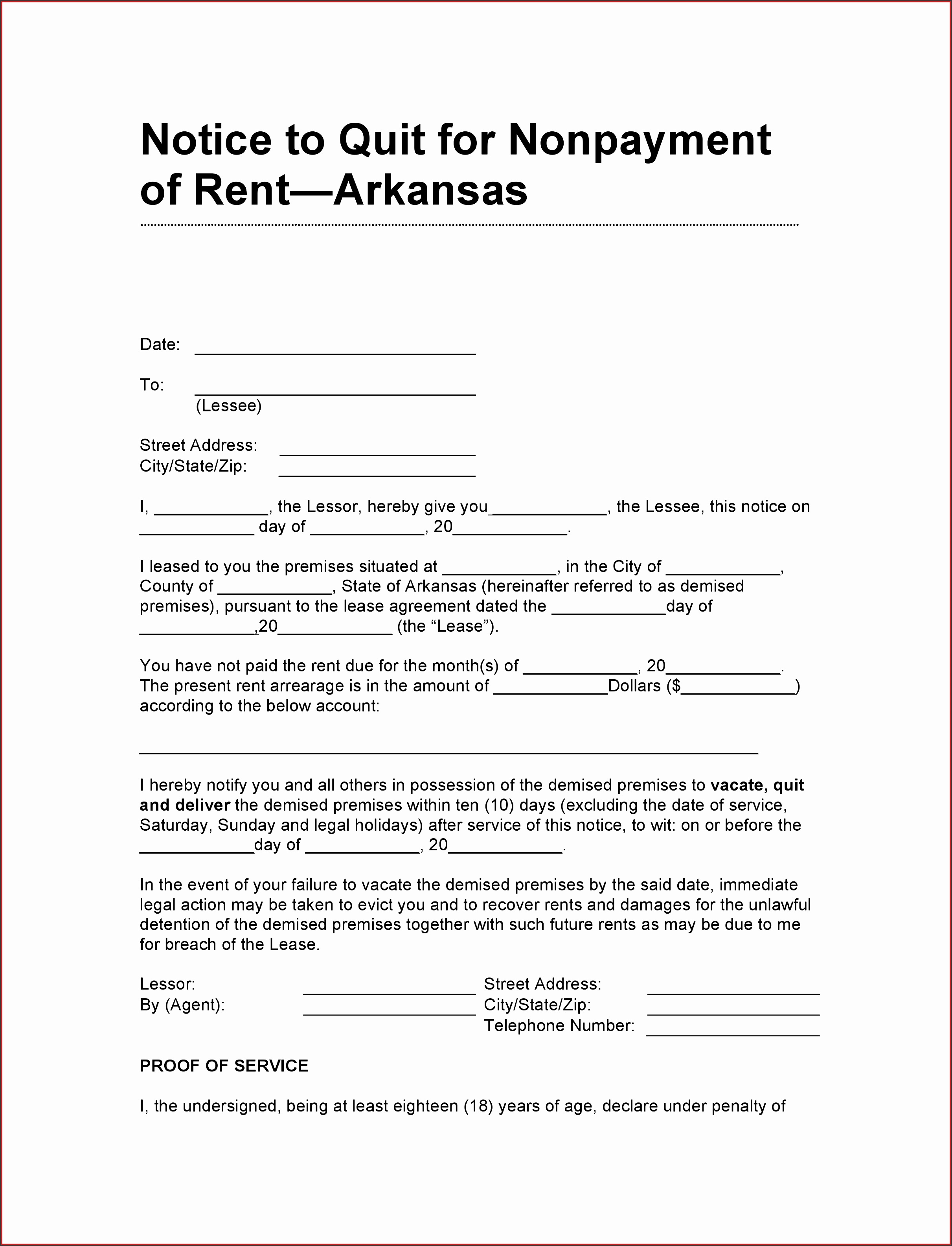 free printable eviction notice forms for sale poster template arkansas eviction notice form new free arkansas 10 day notice to quit for non payment of rent