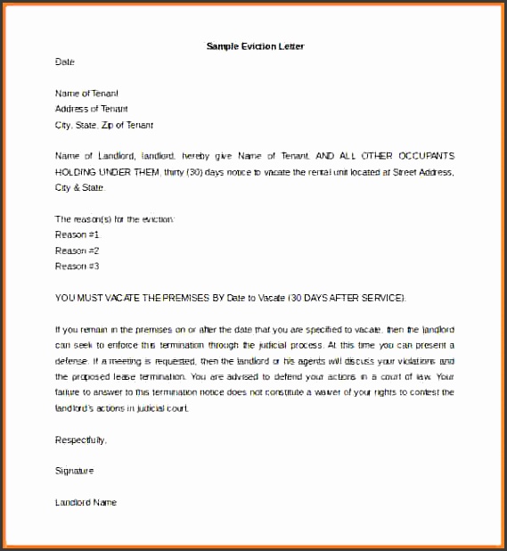 eviction notice letter sample to write 30 day eviction notice letter sample