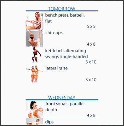 flexible workout scheduling at the gym or at home workout schedule icon