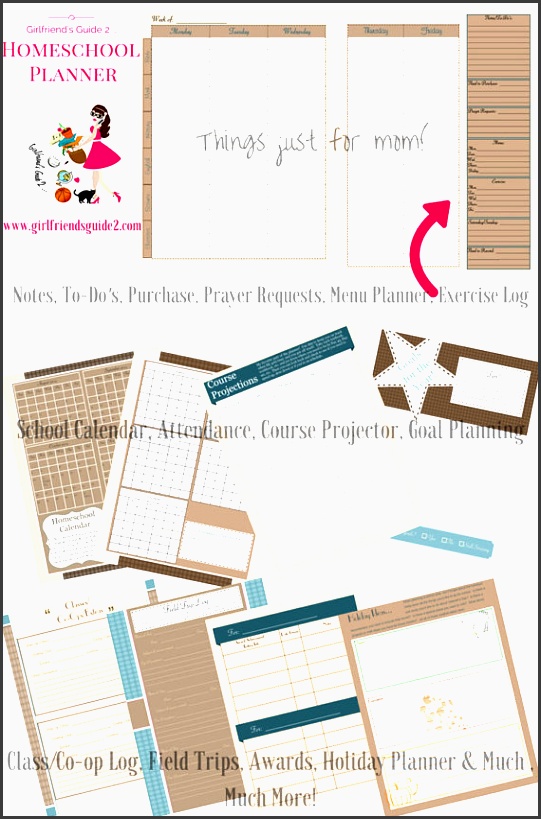 girlfriend s guide 2 homeschool planning by terabaredesigns the perfect printable planner print only the