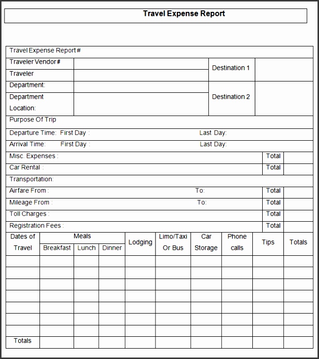 business expense report template 15 expense report template free word excel pdf documents printable 1