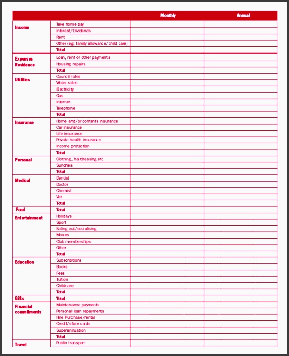 monthly bud planner template 10 free excel pdf documents