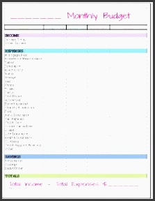 pin now read later free monthly bud printable template your finances under control by tracking how much you spend each month