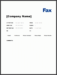free fax cover letter style 1 sample