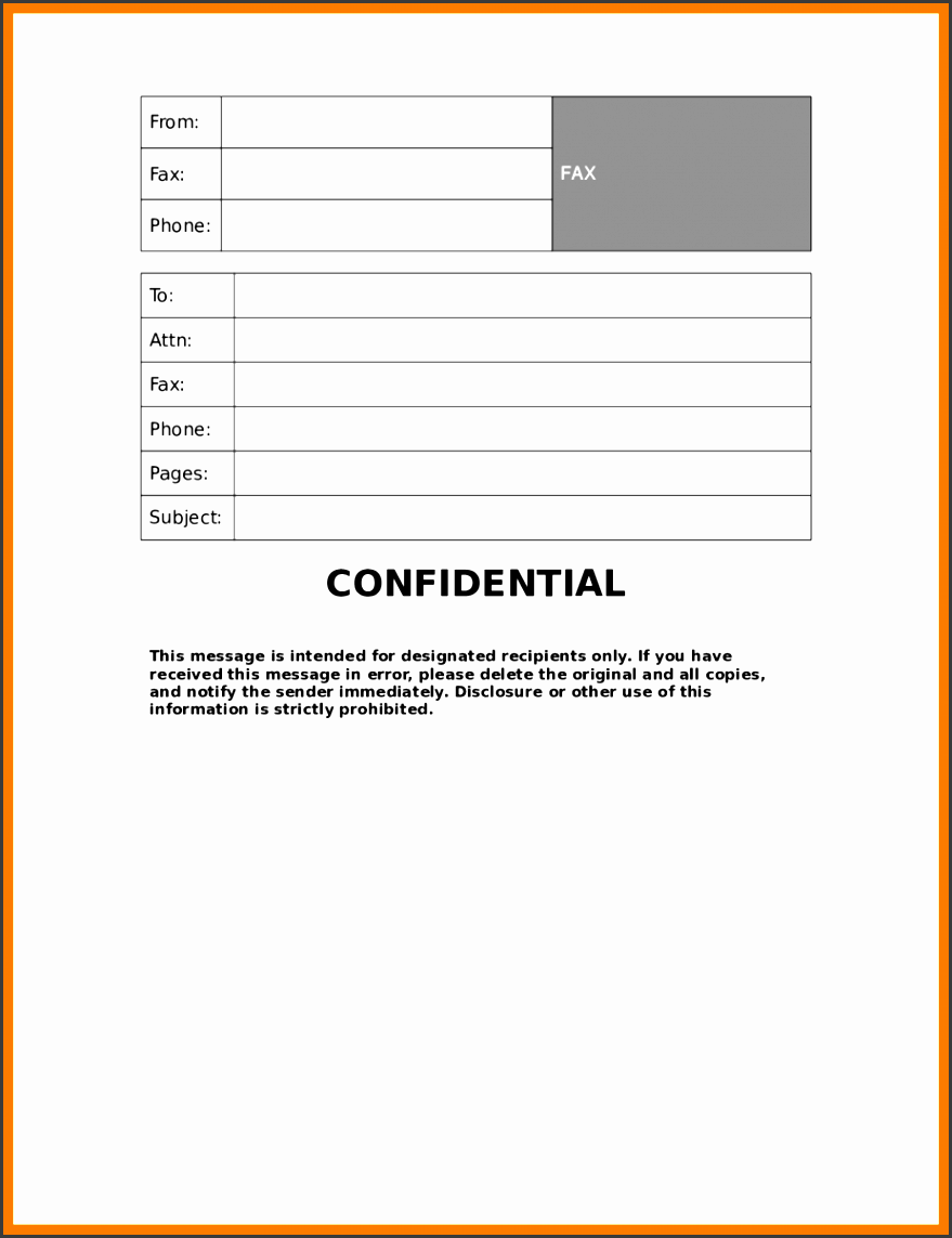 pdf fax cover sheetnfidential fax cover sheet template