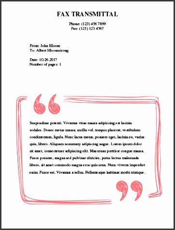 speech bubble fax template