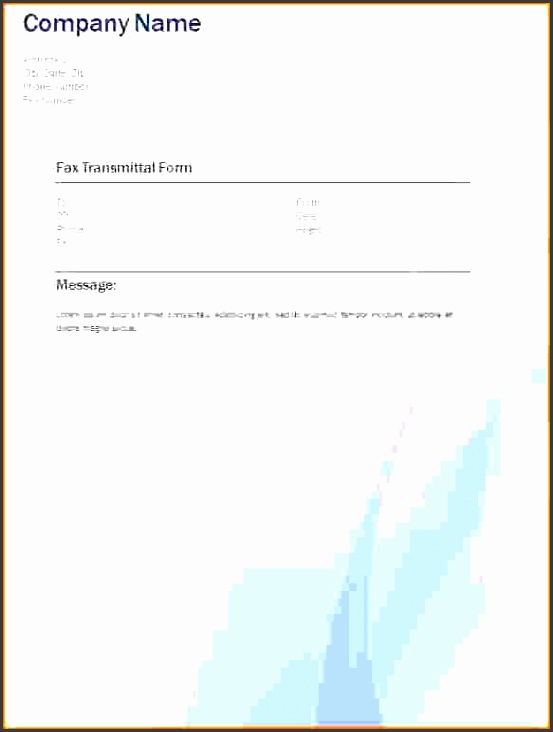 waves fax transmittal form