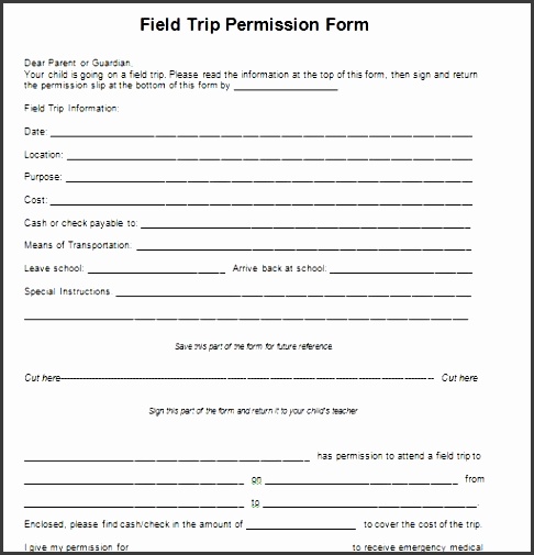 35 permission slip templates field trip forms school permission forms